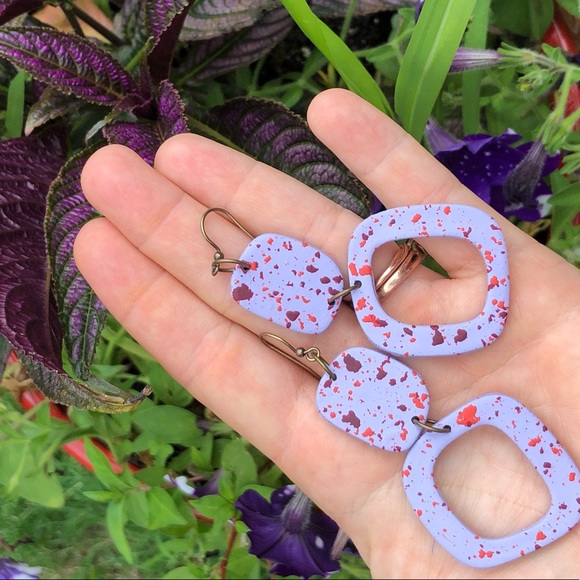 Handmade Polymer Clay earrings - Picture 4 of 4